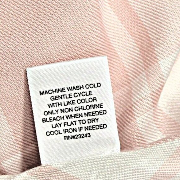 Top Pink Ruffle Buffalo Check Hi-Low Hem Peplum Waist Back Zip XS SOHO NY & CO - Picture 9 of 9